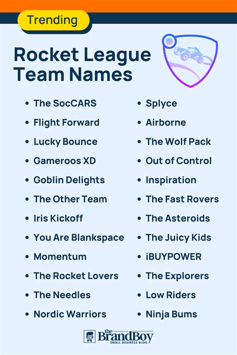 club names for rocket league|best rocket league team names.